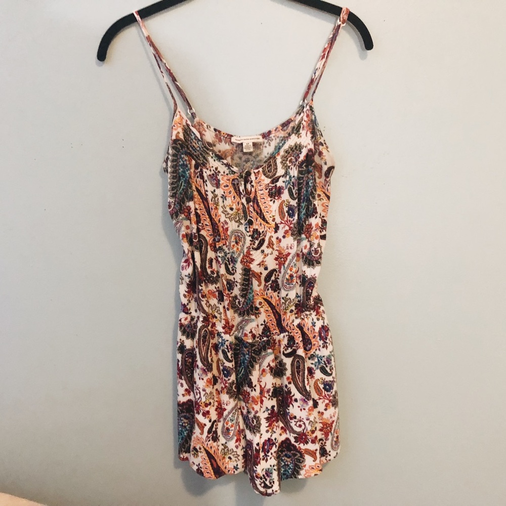 American Eagle Floral Romper